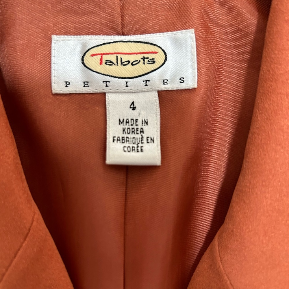 Talbots Orange Jacket - Picture 8 of 8
